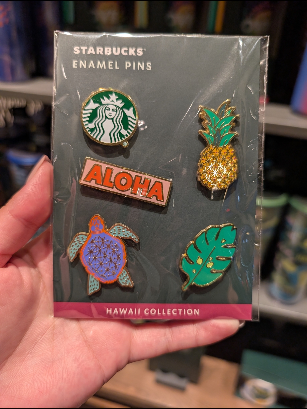 Starbucks Hawaii Enamel Pin Set